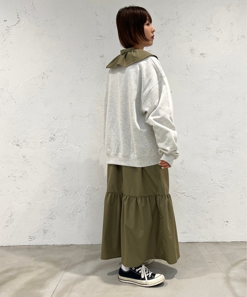 apres jour mignon（アプレジュールミニョン）の「襟付きティアードワンピース【ZOZOTOWN限定アイテム】（ワンピース・レディース・ブラック/カーキ・X-LARGE/フリー）」の21枚目の写真