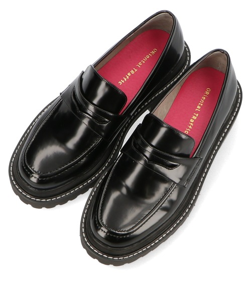 ORiental TRaffic(オリエンタルトラフィック)の「厚底タンクソールローファー/21116(ローファー・レディース・ブラック/ホワイト・34/35/36/37/38/39/40/41/42)」の18枚目の写真