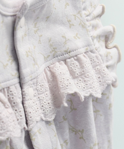 BRANSHES(ブランシェス)の「花柄半袖2WAYオール(ロンパース・キッズ・サックスブルー/ラベンダー・フリー)」の15枚目の写真