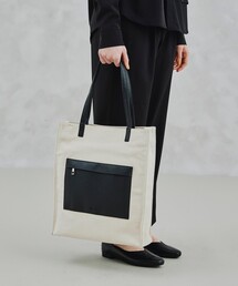 tk.TAKEO KIKUCHI | キャンバス×サフィアーノトート(トートバッグ)