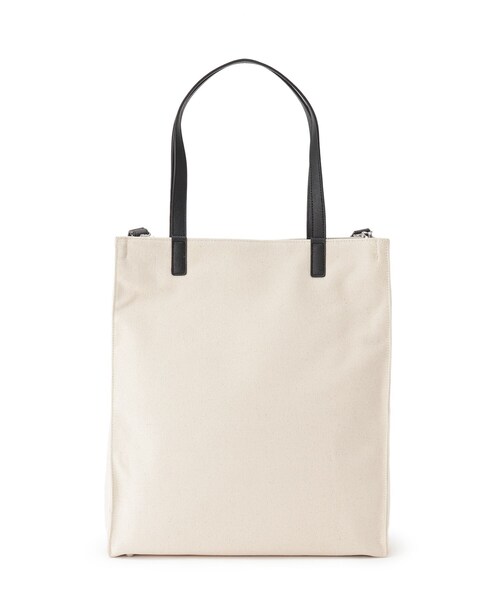 tk.TAKEO KIKUCHI(ティーケータケオキクチ)の「◆キャンバス×サフィアーノトート(トートバッグ・レディース・ホワイト系5/ブラック系4・00)」の5枚目の写真