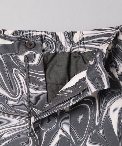 JEANASIS(ジーナシス)の「ナシジマーブルガラフレアパンツ/271943(その他パンツ・レディース・ブラック系その他/パープル系その他/レッド系その他・FREE)」の4枚目の写真