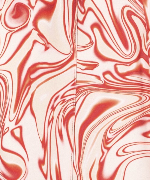 JEANASIS(ジーナシス)の「ナシジマーブルガラフレアパンツ/271943(その他パンツ・レディース・ブラック系その他/パープル系その他/レッド系その他・FREE)」の6枚目の写真