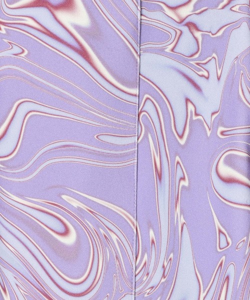 JEANASIS(ジーナシス)の「ナシジマーブルガラフレアパンツ/271943(その他パンツ・レディース・ブラック系その他/パープル系その他/レッド系その他・FREE)」の12枚目の写真