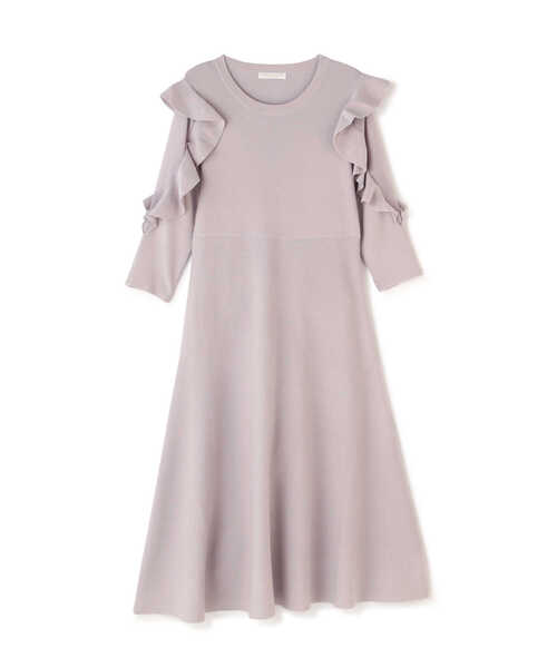 PROPORTION BODY DRESSING(プロポーションボディドレッシング)の「ラッフルスリーブニットワンピース / 1212140303(ワンピース・レディース・パープル/ダークグレー/グレー・MEDIUM/SMALL)」の11枚目の写真