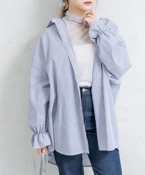 OLIVE des OLIVE（オリーブデオリーブ）の「シアインナー（Tシャツ/カットソー・レディース・オフホワイト/ブルー/ミント・FREE）」の3枚目の写真