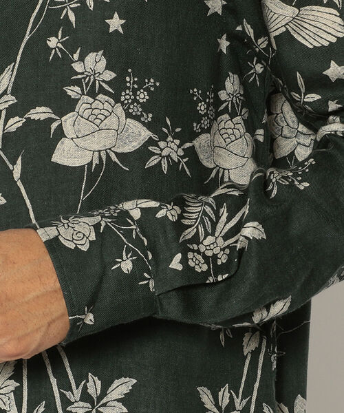 BOHEMIANS(ボヘミアンズ)の「BOHEMIANS/ボヘミアンズ NIGHITINGALE STAND CO SHIRT ナイチンゲールスタンドカラーシャツ(シャツ/ブラウス・メンズ・ダークグリーン・MEDIUM/X-LARGE/LARGE)」の8枚目の写真