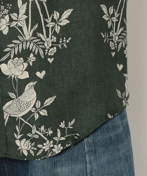 BOHEMIANS(ボヘミアンズ)の「BOHEMIANS/ボヘミアンズ NIGHITINGALE STAND CO SHIRT ナイチンゲールスタンドカラーシャツ(シャツ/ブラウス・メンズ・ダークグリーン・MEDIUM/X-LARGE/LARGE)」の7枚目の写真
