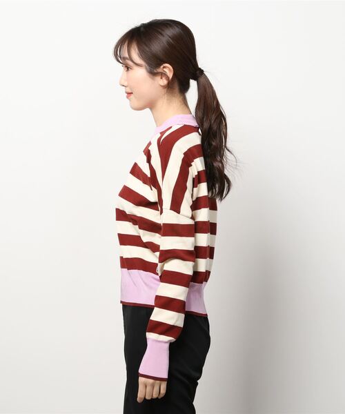MAISON SCOTCH(メゾンスコッチ)の「プリント オーガニックセーター【165258】(ニット/セーター・レディース・オレンジ系その他・SMALL)」の2枚目の写真