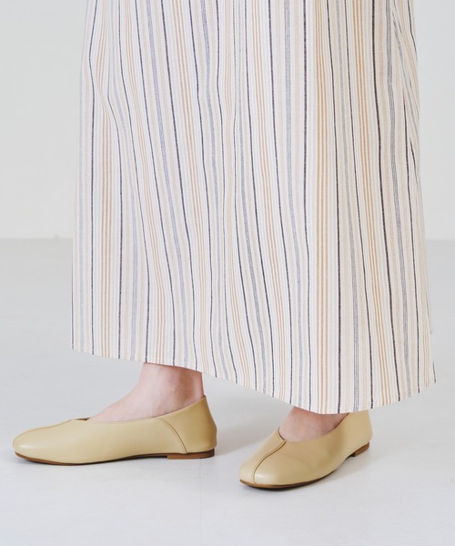 acro（アクロ）の「ストライプ2WAYワンピース/AC1311（ワンピース・レディース・ベージュ/ブルー・ﾌﾘ-）」の7枚目の写真