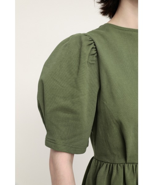 SLY（スライ）の「PUFF S/L OP パフスリーブ ワンピース（ワンピース・レディース・ブラック/カーキ・1/2）」の10枚目の写真