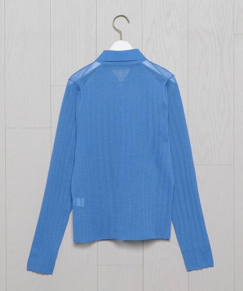 <H>SHEER RIB SHIRT KNIT PULLOVER/ニット H BEAUTY&YOUTH UNITED ARROWS（エイチビューティーアンドユース