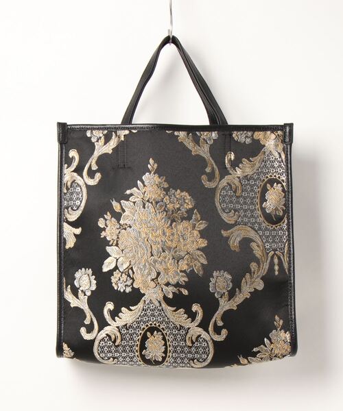 intoxic.(イントキシック)の「DAMASK JACQUARD LARGE TOTE ラージトート(トートバッグ・レディース・ブラック/ブルー/オレンジ・FREE)」の21枚目の写真