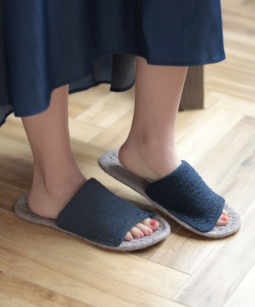 DONOBAN（ドノバン）の「リサイクル糸スリッパ（その他シューズ・レディース・ネイビー/イエロー/ブルー・ONESIZE）」の2枚目の写真