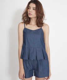 MILKFED. | N/S PEPLUM BUSTIER　（ぺプラムビスチェ/無地・ストライプ）(キャミソール)