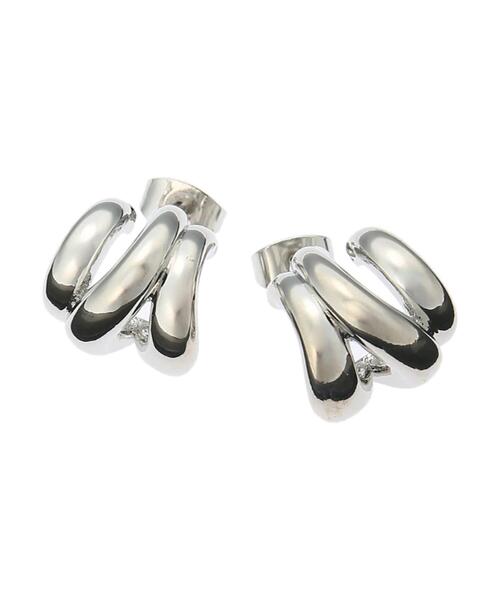 AMERICAN HOLIC(アメリカンホリック)の「トリプルラインミニフープピアス(ピアス(両耳用)・レディース・シルバー/ゴールド・FREE)」の5枚目の写真