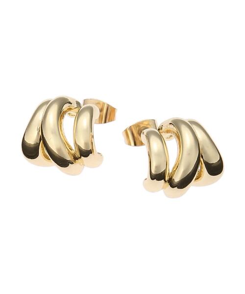 AMERICAN HOLIC(アメリカンホリック)の「トリプルラインミニフープピアス(ピアス(両耳用)・レディース・シルバー/ゴールド・FREE)」の6枚目の写真