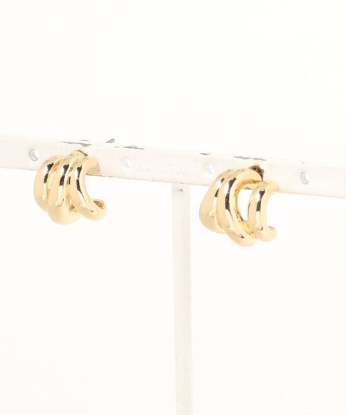 AMERICAN HOLIC(アメリカンホリック)の「トリプルラインミニフープピアス(ピアス(両耳用)・レディース・シルバー/ゴールド・FREE)」の8枚目の写真