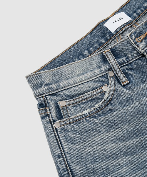 RHUDE(ルード)の「REWORKED VINTAGE DENIM INDIGO(デニムパンツ・メンズ・インディゴブルー・32/30/31)」の3枚目の写真