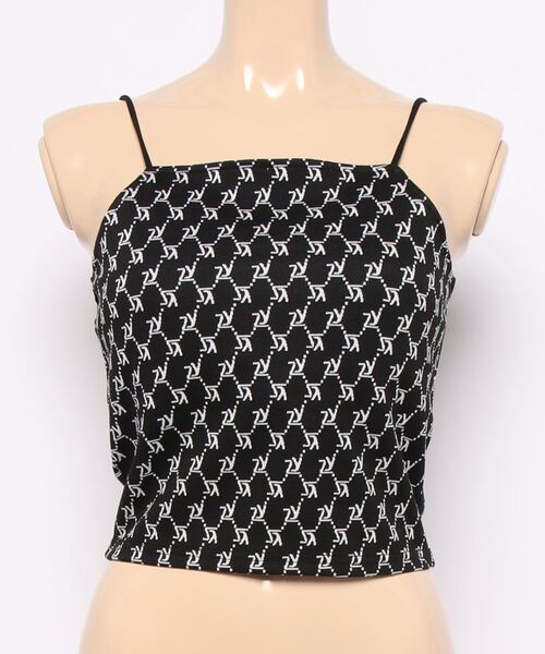 SPINNS（スピンズ）の「モノグラムデザインジャガードキャミソール（キャミソール・レディース・ブラック×ホワイト/ベージュ×ブラック・ONESIZE）」の9枚目の写真