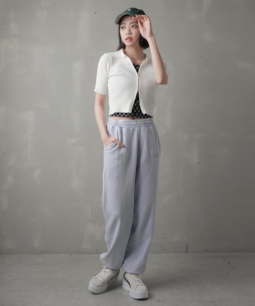 SPINNS（スピンズ）の「モノグラムデザインジャガードキャミソール（キャミソール・レディース・ブラック×ホワイト/ベージュ×ブラック・ONESIZE）」の5枚目の写真