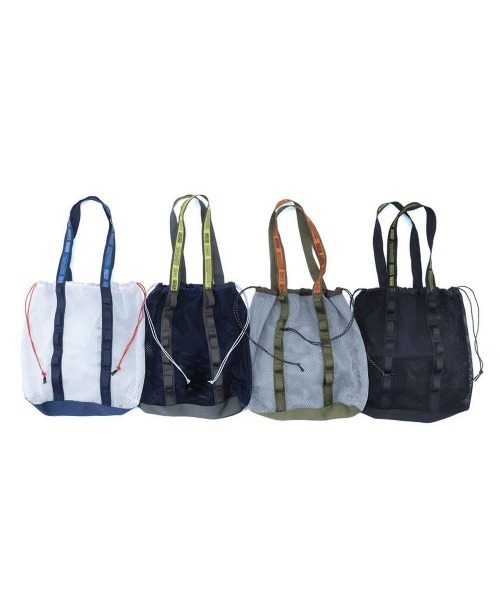 WEEKEND(ER)（ウィークエンダー）の「WEEKEND(ER) ウィークエンダー WEEKEND MESH TOTE BAG メッシュトートバッグ（トートバッグ・メンズ・ホワイト/ブラック/グレー/ネイビー/オリーブ/イエロー・FREE）」の13枚目の写真