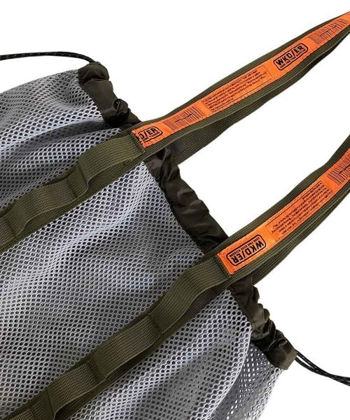 WEEKEND(ER)（ウィークエンダー）の「WEEKEND(ER) ウィークエンダー WEEKEND MESH TOTE BAG メッシュトートバッグ（トートバッグ・メンズ・ホワイト/ブラック/グレー/ネイビー/オリーブ/イエロー・FREE）」の7枚目の写真