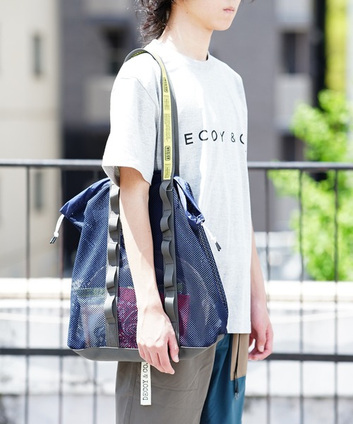WEEKEND(ER)（ウィークエンダー）の「WEEKEND(ER) ウィークエンダー WEEKEND MESH TOTE BAG メッシュトートバッグ（トートバッグ・メンズ・ホワイト/ブラック/グレー/ネイビー/オリーブ/イエロー・FREE）」の22枚目の写真