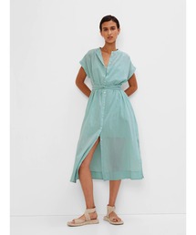 GAP | タイウエスト ミディシャツワンピース(ワンピース)