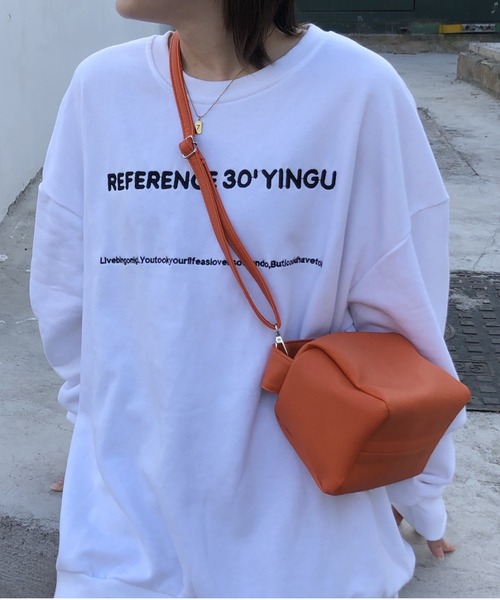 yuue' ( wear )(ユーイ)の「2way ボストンバッグ / ショルダーバッグ(ショルダーバッグ・レディース・ホワイト/ブラック/オレンジ/グリーン・FREE)」の1枚目の写真