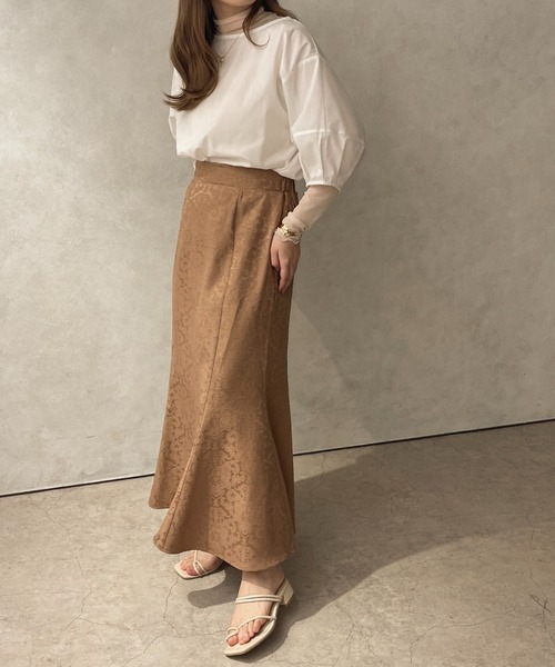 apres jour clair（アプレジュールクレア）の「【apres jour clair】ランタンスリーブブラウス【ZOZOTOWN限定アイテム】（シャツ/ブラウス・レディース・ベージュ/オフホワイト/モカ・フリー/X-LARGE）」の15枚目の写真