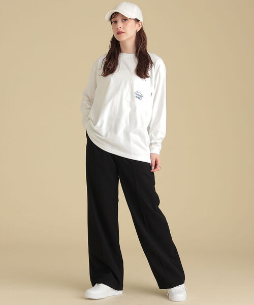 Ray BEAMS（レイビームス）の「Ray BEAMS / 6パネル シャギー キャップ（キャップ・レディース・ブラック/ホワイト・ONE SIZE）」の3枚目の写真