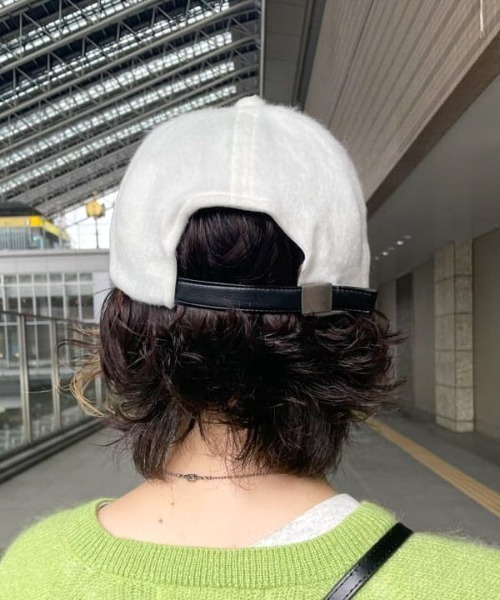 Ray BEAMS（レイビームス）の「Ray BEAMS / 6パネル シャギー キャップ（キャップ・レディース・ブラック/ホワイト・ONE SIZE）」の14枚目の写真