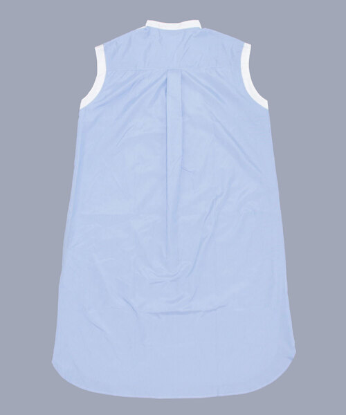 DONOBAN（ドノバン）の「ストライプブザム切替ワンピース（シャツワンピース・レディース・ホワイト/ライトブルー・F）」の18枚目の写真