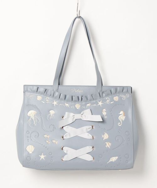 【完売品】axes femme POETIQUE アクアリウム 刺繍トートバッグ axes femme POETIQUE（アクシーズファムポエティック）の