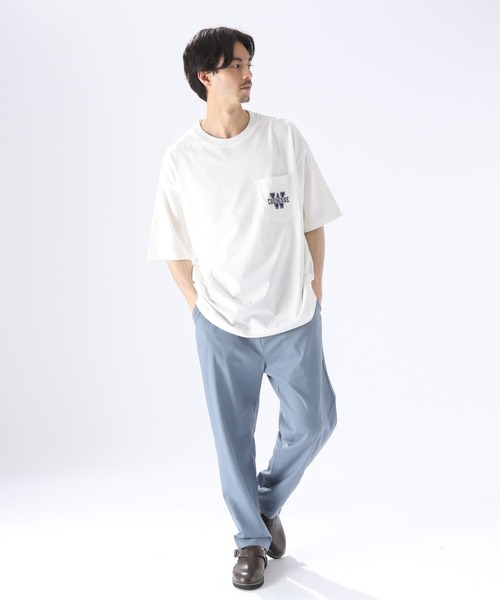 niko and...(ニコアンド)の「ワンポイントロゴポケットTシャツ(Tシャツ/カットソー・メンズ・ブラック/グリーン/イエロー/オフホワイト・LARGE/MEDIUM)」の13枚目の写真