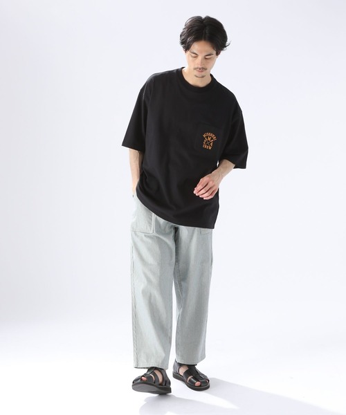 niko and...(ニコアンド)の「ワンポイントロゴポケットTシャツ(Tシャツ/カットソー・メンズ・ブラック/グリーン/イエロー/オフホワイト・LARGE/MEDIUM)」の20枚目の写真