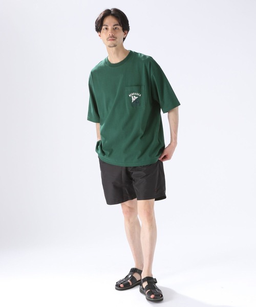 niko and...(ニコアンド)の「ワンポイントロゴポケットTシャツ(Tシャツ/カットソー・メンズ・ブラック/グリーン/イエロー/オフホワイト・LARGE/MEDIUM)」の10枚目の写真