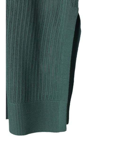 CRAFT STANDARD BOUTIQUE(クラフトスタンダードブティック)の「【手洗い】リブ切替えVネックジレ *◆(ベスト・レディース・ベージュ/チャコールグレー/グリーン・FREE)」の6枚目の写真