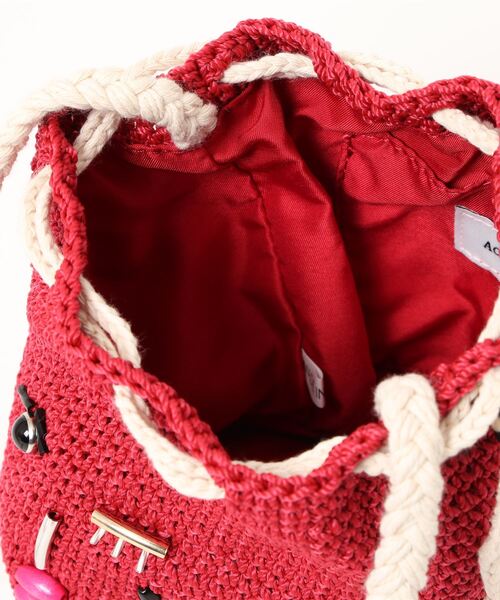 Paradise Picnic(パラダイスピクニック)の「トロピカルフルーツミニバッグ(かごバッグ・レディース・イエロー/レッド/ベージュ・FREE)」の6枚目の写真