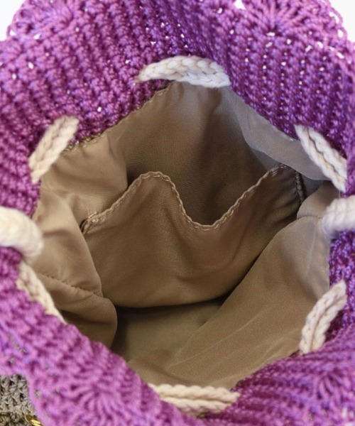 Paradise Picnic(パラダイスピクニック)の「トロピカルフルーツミニバッグ(かごバッグ・レディース・イエロー/レッド/ベージュ・FREE)」の8枚目の写真