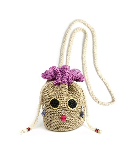 Paradise Picnic(パラダイスピクニック)の「トロピカルフルーツミニバッグ(かごバッグ・レディース・イエロー/レッド/ベージュ・FREE)」の10枚目の写真