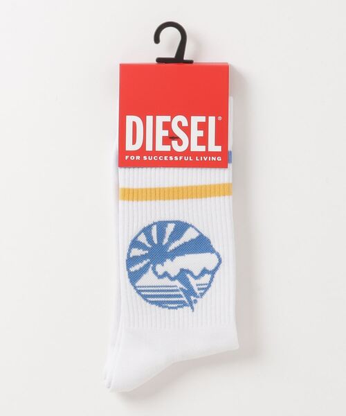 DIESEL（ディーゼル）の「メンズ ソックス ミドル丈（ソックス/靴下・メンズ・ホワイト/グレー・SMALL/MEDIUM/LARGE）」の5枚目の写真