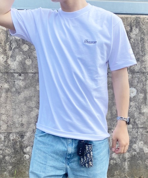 セール】韓国 ファッション ストリート ブランド STATUS 刺繍 ロゴ TEE