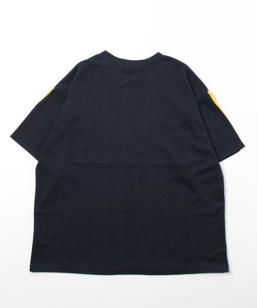 Figments（フィグメンツ）の「ワンポイントラインTシャツ（Tシャツ/カットソー・レディース・ネイビー/ホワイト/ブラック・FREE）」の4枚目の写真