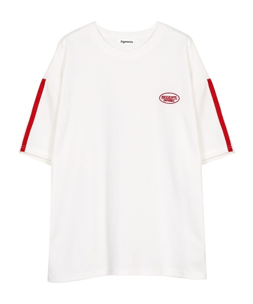 Figments（フィグメンツ）の「ワンポイントラインTシャツ（Tシャツ/カットソー・レディース・ネイビー/ホワイト/ブラック・FREE）」の2枚目の写真