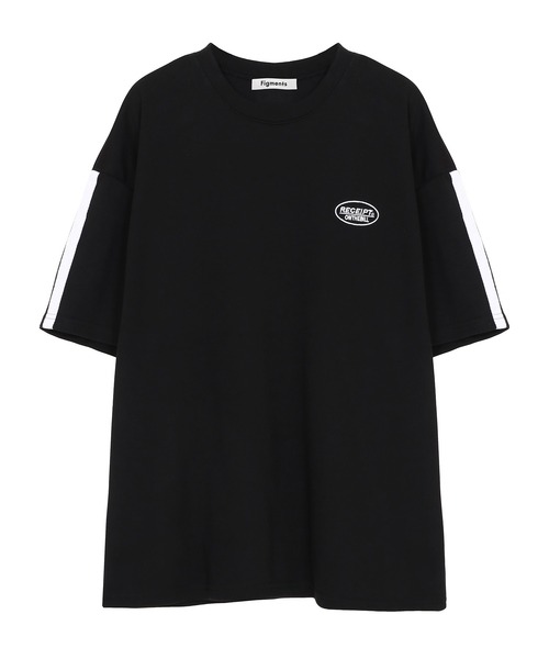 Figments（フィグメンツ）の「ワンポイントラインTシャツ（Tシャツ/カットソー・レディース・ネイビー/ホワイト/ブラック・FREE）」の14枚目の写真