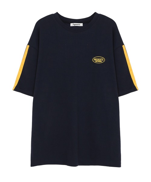 Figments（フィグメンツ）の「ワンポイントラインTシャツ（Tシャツ/カットソー・レディース・ネイビー/ホワイト/ブラック・FREE）」の9枚目の写真