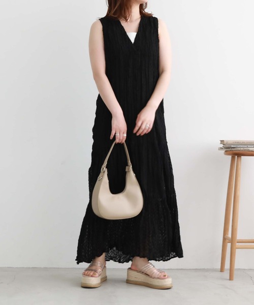 archives（アルシーヴ）の「ｃｒｅｓｃｅｎｔ　２ｗａｙ　ｂａｇ（ハンドバッグ・レディース・ブラック/ブラウン/アイボリー・FREE）」の4枚目の写真