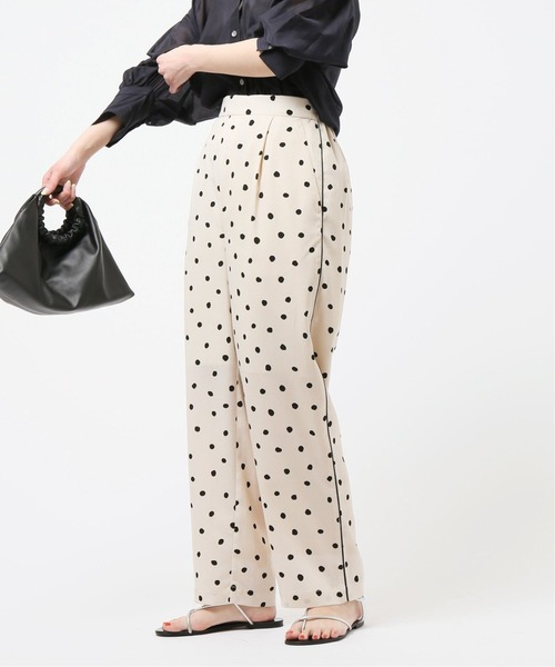 B.C STOCK（ベーセーストック）の「《追加》ドットプリントタックパンツ（その他パンツ・レディース・アイボリー・FREE）」の10枚目の写真